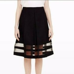 Club Monaco pleated skirt with sheer detail size 4